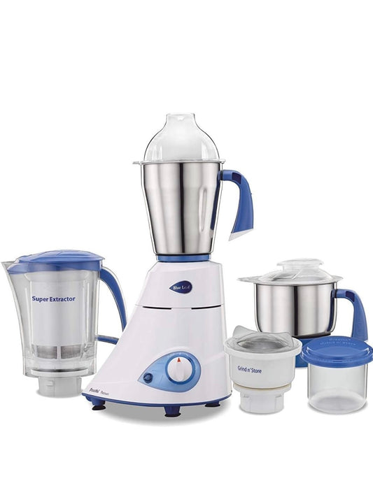 Preethi Blue Leaf Platinum MG-139 750W Mixer Grinder – 4 Jars | Wet & Dry Grinding | Vadai Batter